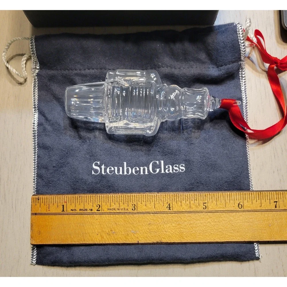 Steuben Glass Nutcracker Christmas‎ Ornament Holiday Decor